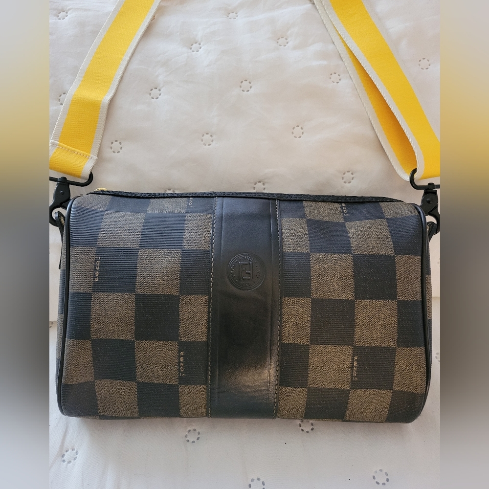 Fendi pequin checkered bag - Picture 2 of 9